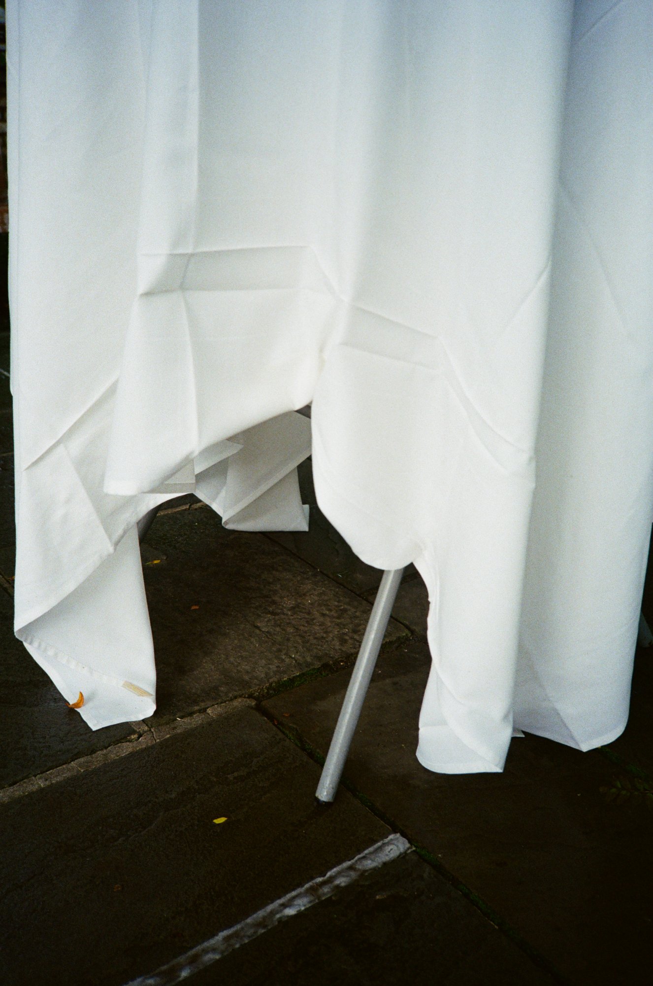 White cloth on a table